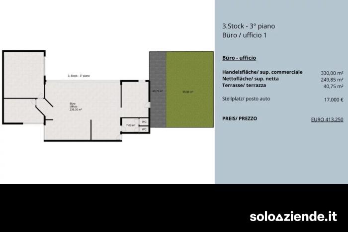 Vendita Locali commerciali e artigianali VENDESI 2 UFFICI a Bolzano (BZ)